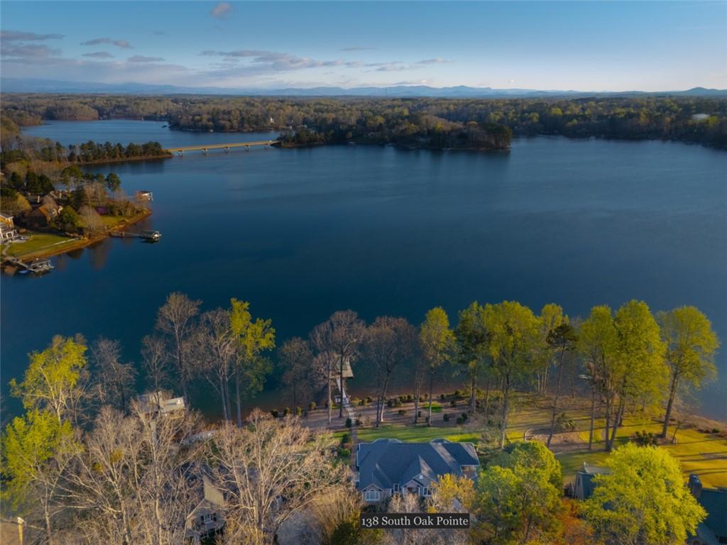 Image 2: This elevated perspective captures a serene lake w