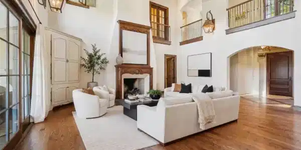 Image 3: Furniture and decor shown are digitally rendered a