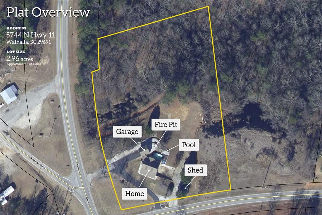 Image 2: An aerial view showcases a residential property wi